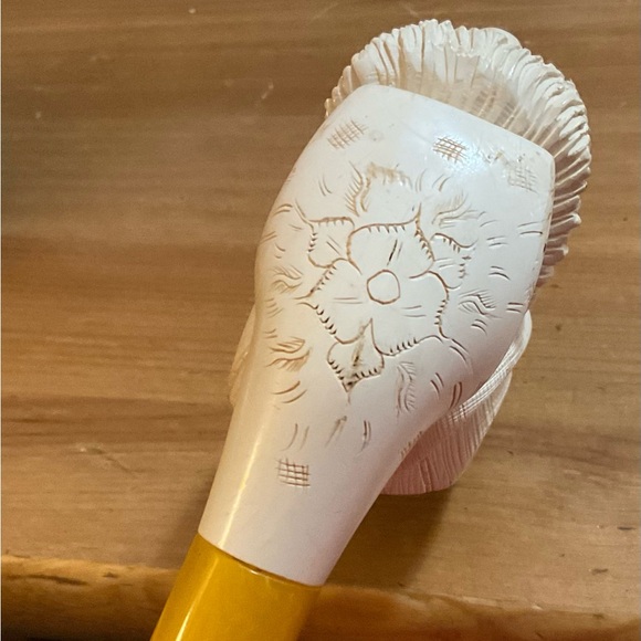 Meerschaum: O Mighty Lion and Sultan sepiolite vintage hand carved duo pipe set. - Picture 15 of 16